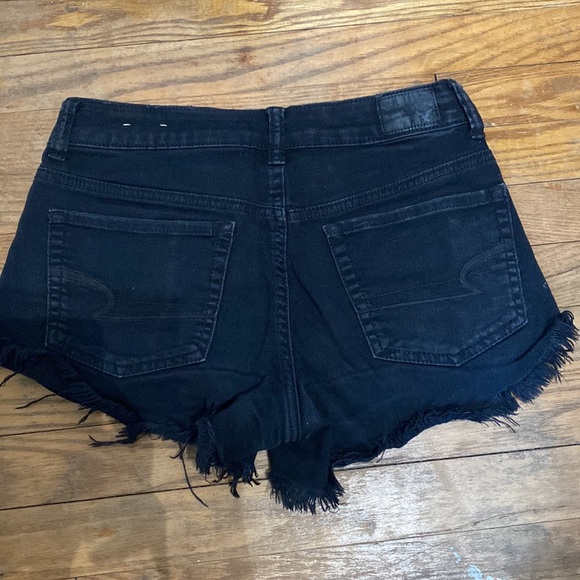 American eagle black stretch shorts - Picture 2 of 3